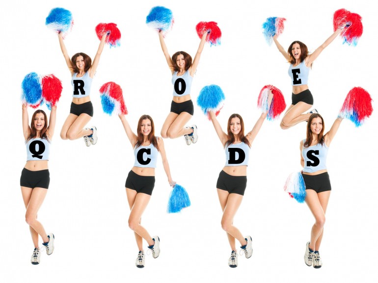 QR codes cheerleaders