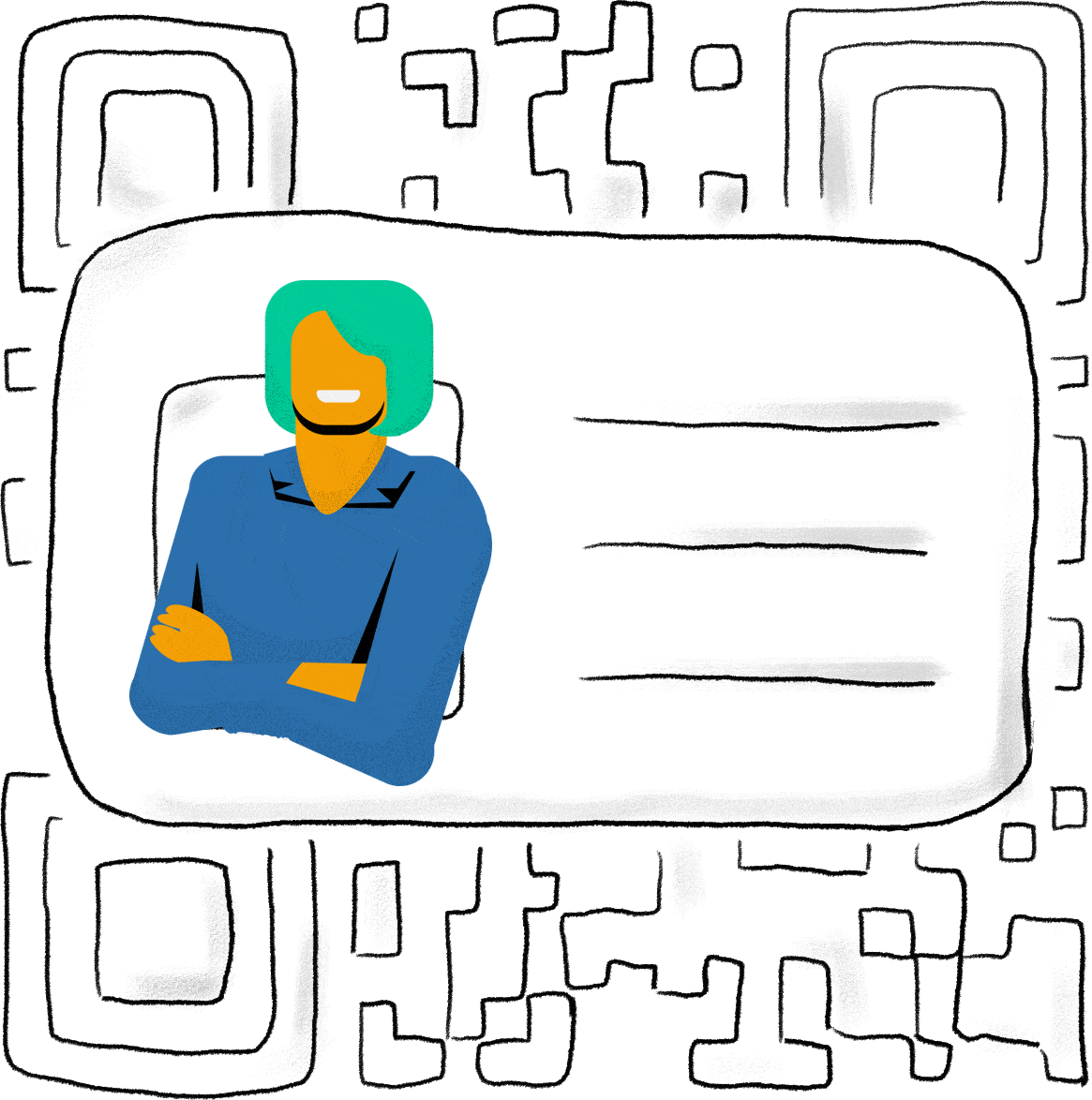 vcard QR code